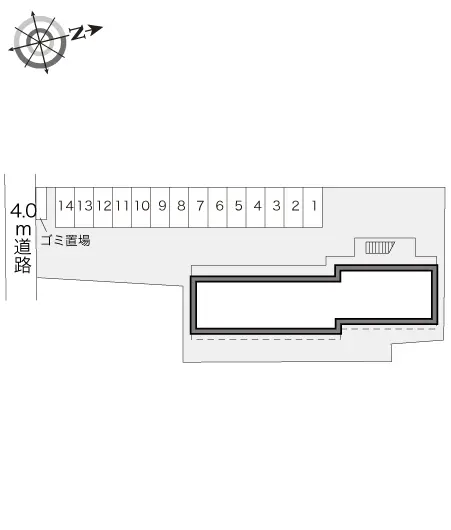 ★手数料０円★岐阜市黒野 月極駐車場